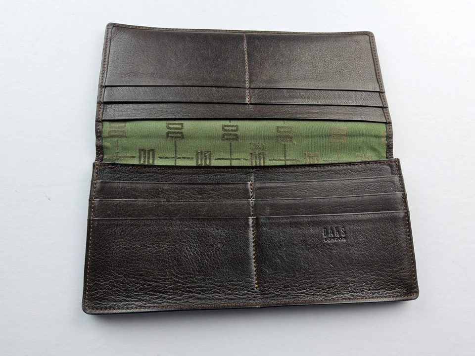 Cartera plegable de cuero tamaño completo Daks London  Foto 4 de 4