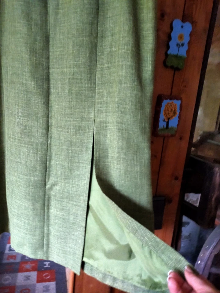 Maxirock Rock 38-40 Bund 40cm Viskose moosgrün grün - Bild 2 von 3