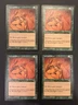 4x Horned Sliver Tempest Magic Mtg LP