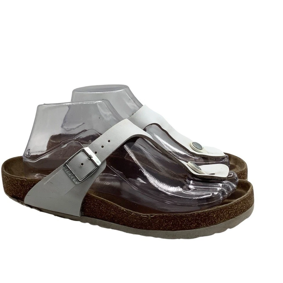 Birkenstock 白色 Gizeh 凉鞋 尺寸 7-7.5 欧码 38 — 第 4/4 张图片