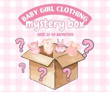 Baby Girl Clothing Mystery Box 8-10pc Brand Name Bundle Sizes 12-18 months EUC
