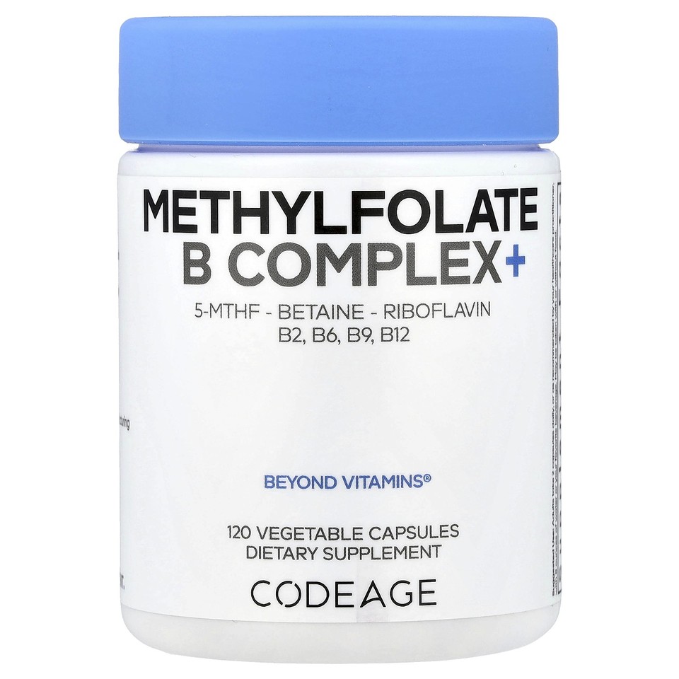 Methylfolate B Complex+, 120 Vegetable Capsules