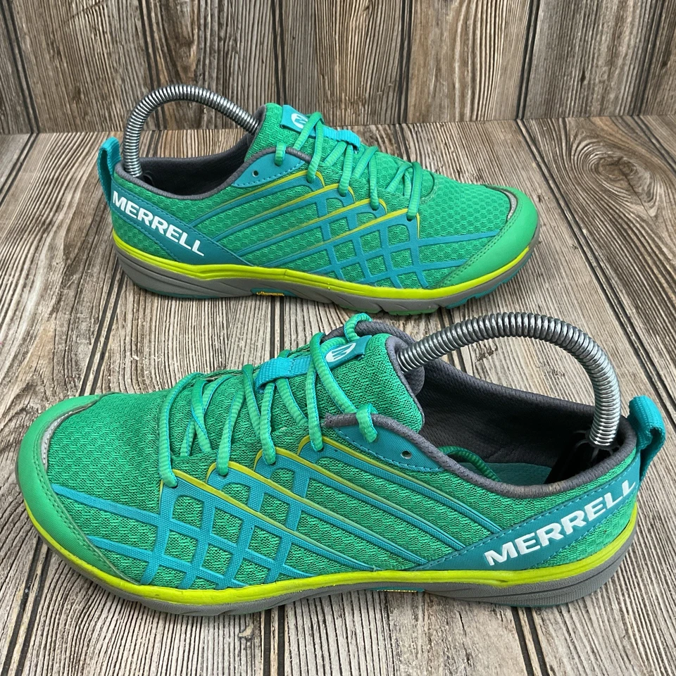 Merrell Zapatos Mujer Talla 8 Desnudo Acceso Arco 3 Senderismo Tenis Malla Verde J58086 Foto 3 de 4
