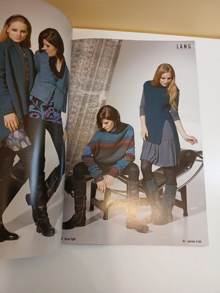 Lang Yarns FAM Fatto A Mano Knitting Magazines Lot of 5 -A - Image 3 of 4