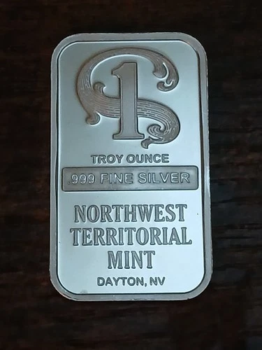 N.W.T.Mint Dayton NV. 999 1 oz Silver Art Bar Top Of Seal Is Opened Proof Like
