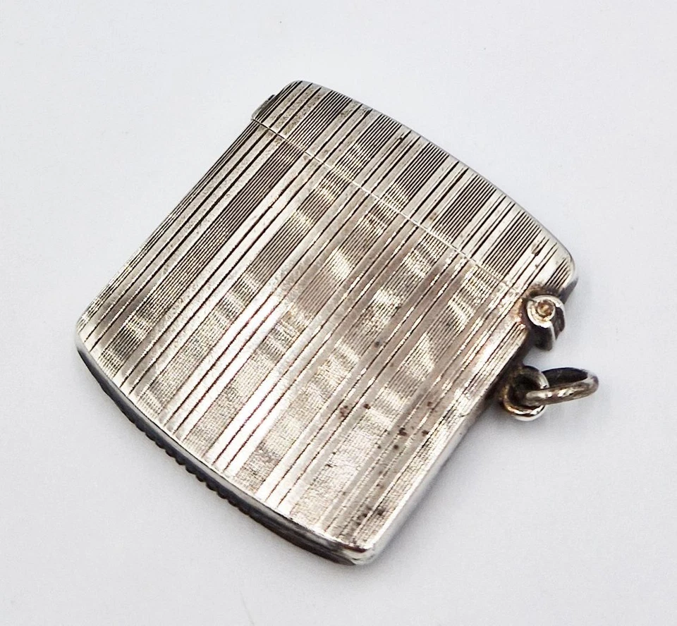 EDWARDIAN STERLING SILVER VESTA CASE Chester 1910 - Image 3 of 4