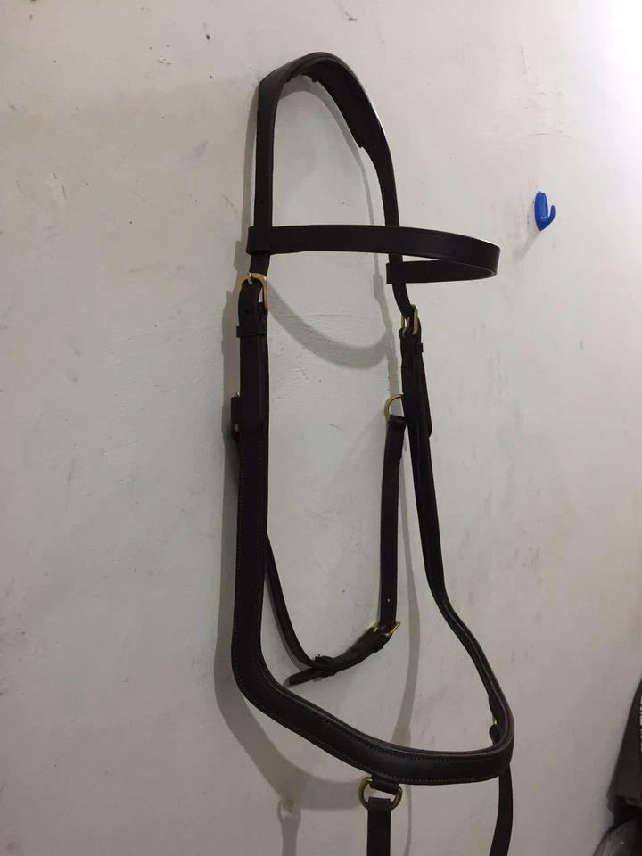 CBU-Premium Leather Horse Bridle with Reins Adjustable Western Bridle Headstall - Image 4 of 4