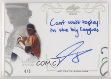 2016 Leaf Trinity Signatures Silver Spectrum 4/5 Forrest Whitley #A-FW1 Auto 2r5