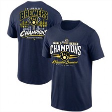 NEW Milwaukee Brewers 2026 World Series Champions Double Sided T-Shirt