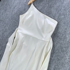 Blossom Bodycon Dress Womens UK 8 US 4 White Sleeveless
