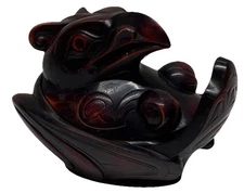 Vintage Signed Boma Thomas McPhee Thunderbird Spirit Trinket Box Native American