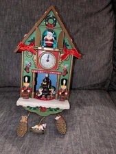 For Parts! Avon Cuckoo Clock Tick Tock Til Christmas Santa Animated Musical 2011