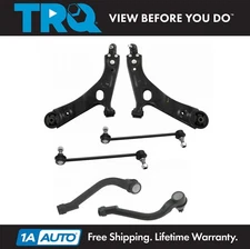 6 Piece Steering & Suspension Kit Outer Tie Rods Control Arms Sway Bar End Links
