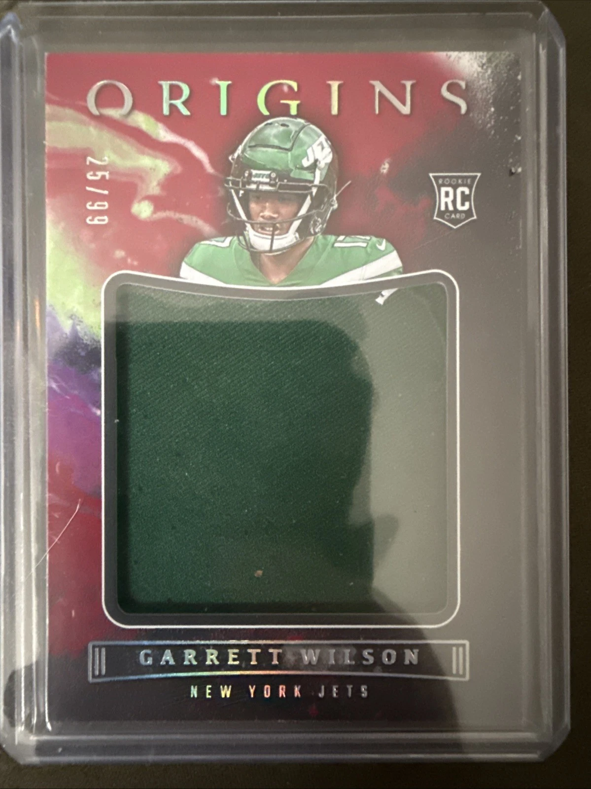 Garrett Wilson Panini Origins Rookie Jumbo Jersey #JUMGWI Base