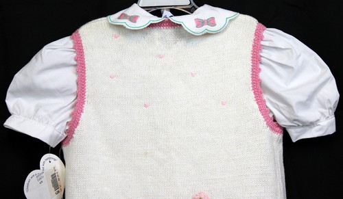 Hartstrings 3pc Easter Spring Outfit 6x Blouse Cardigan Sweater Wide Leg Shorts - Picture 6 of 17