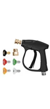 VEVOR 1/4'' High Pressure Washer Gun 4350PSI Power Wash Foam Spray w/ Nozzle