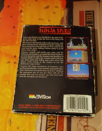 Ninja Spirit (Activision 1988) Commodore 64 (Tape Box) works 8-bit classic - Bild 2 von 3