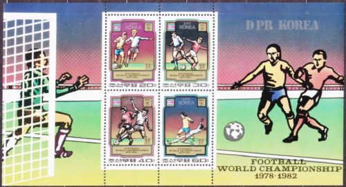 KOREA 1980 SC#1979a MNH** Sheet, World Cup Soccer Championship 1978-1982. - Zdjęcie 1 z 1
