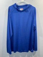 Mens A4 Cooling Performance Moisture Wicking Long Sleeve Hoodie T Shirt SIZE XL