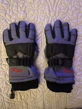Ski Tech ski gloves Boys Size Medium Color Black Grey Red Thinsulate Insulation