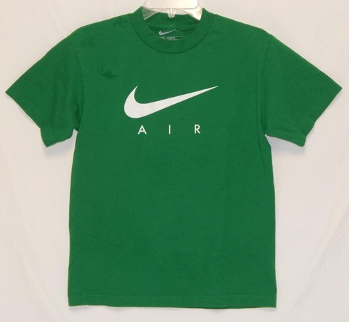 nike air mens green swoosh logo loose fit short sleeve t-shirt