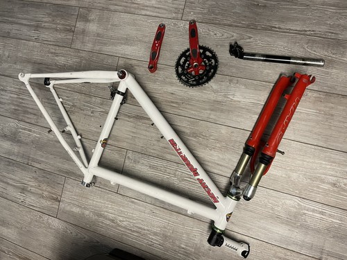Vintage Rocky Mountain Vertex 19” Frameset W Lots of RaceFace Parts Etc - Picture 11 of 24
