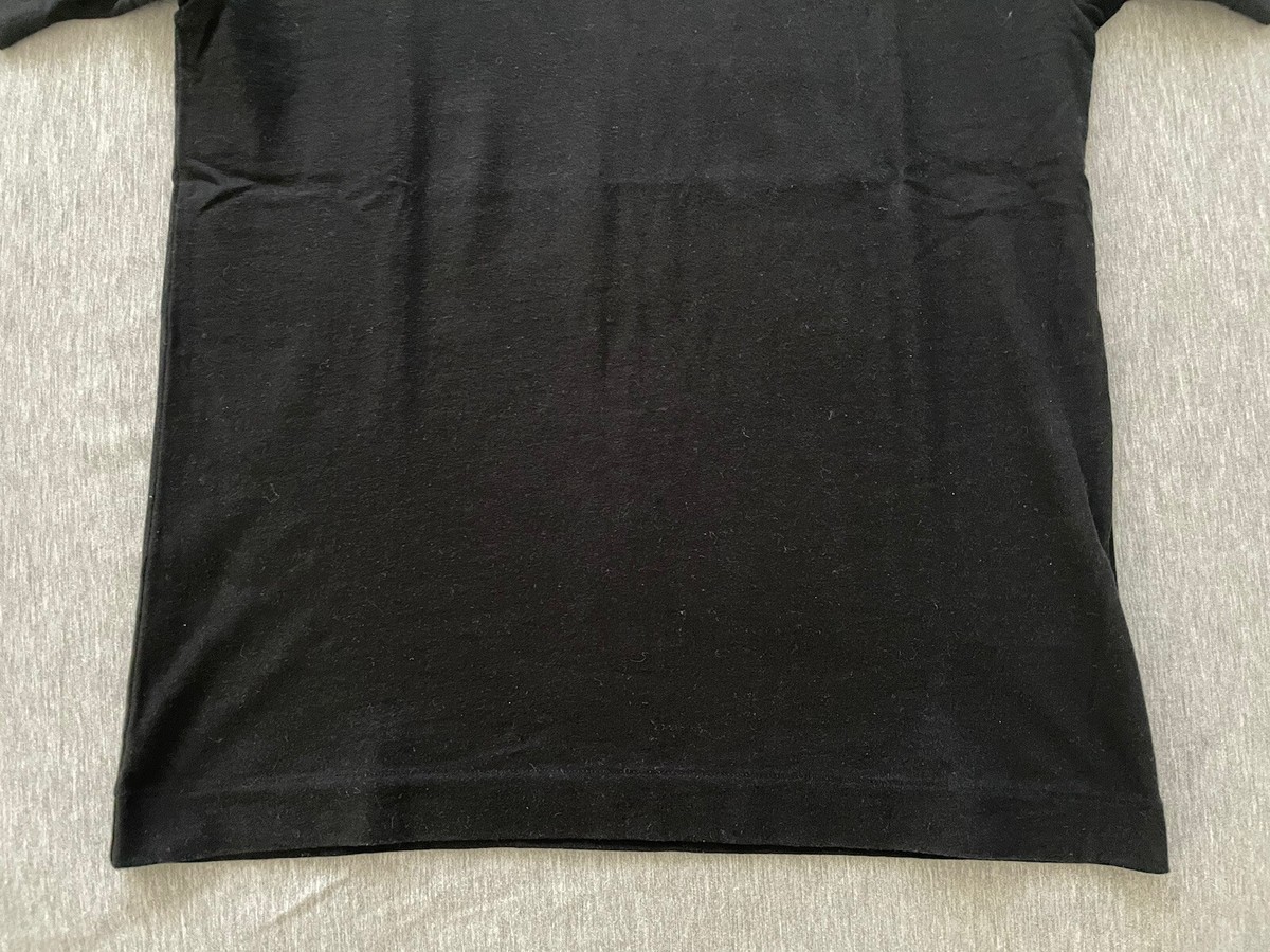 COMME DES GARCONS Play Men's Sz Small Black Gold Heart T