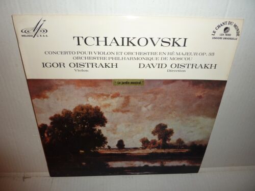 RARE SIGNED LP . IGOR & DAVID OISTRAKH - Tchaikovski Concerto Melodia . LP 33T . - Bild 1 von 5