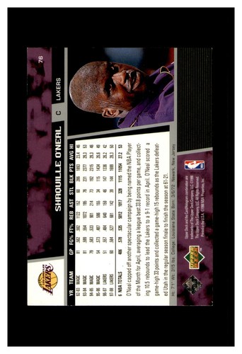 SHAQUILLE SHAQ O'NEAL HUGE SELECTION YOU PICK SEE SCANS,RC'S,INSERTS,YOUR CHOICE - Picture 101 of 335