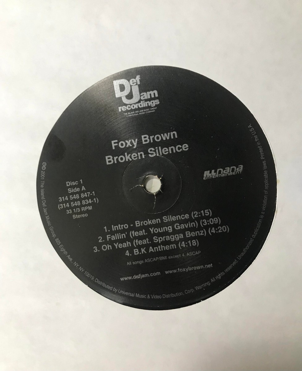 2LP Foxy Brown broken silence フォクシーブラウン Foxy Brown – Broken Silence – CD (Clean, Album), 2001