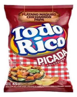 Todo Rico Colombian Snacks Multipack Variety Mix Chicharron Papa