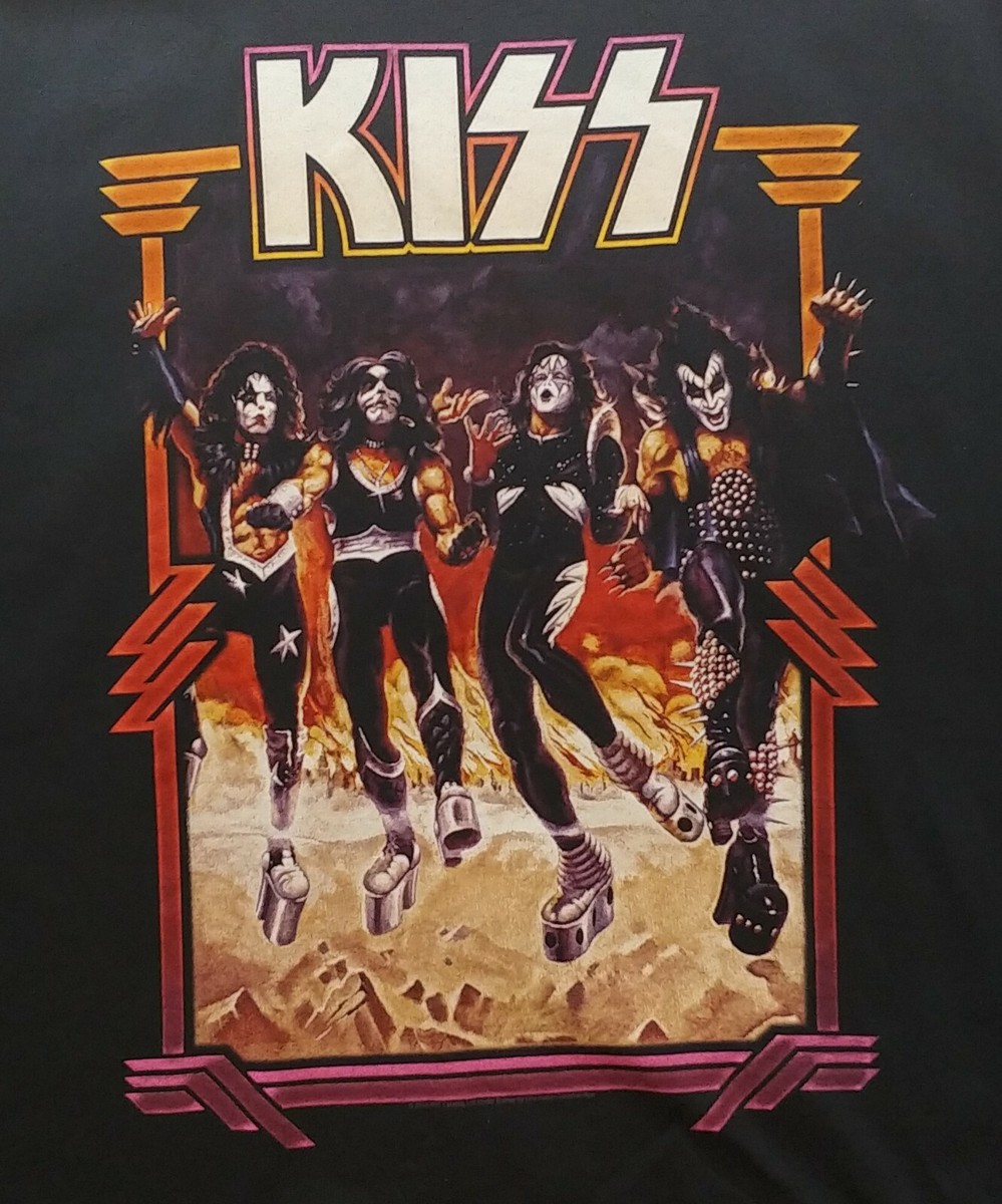 KISS T-Shirt Destroyer Alive Costumes Album Artwork 2XL UNWORN