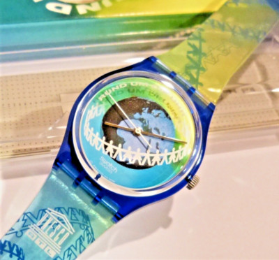 Swatch Watch - GZ153 - AROUND THE CLOCK Vintage 1996 Swatch Rund Um Die Uhr (unesco) GZ153 - Unworn  main image 2