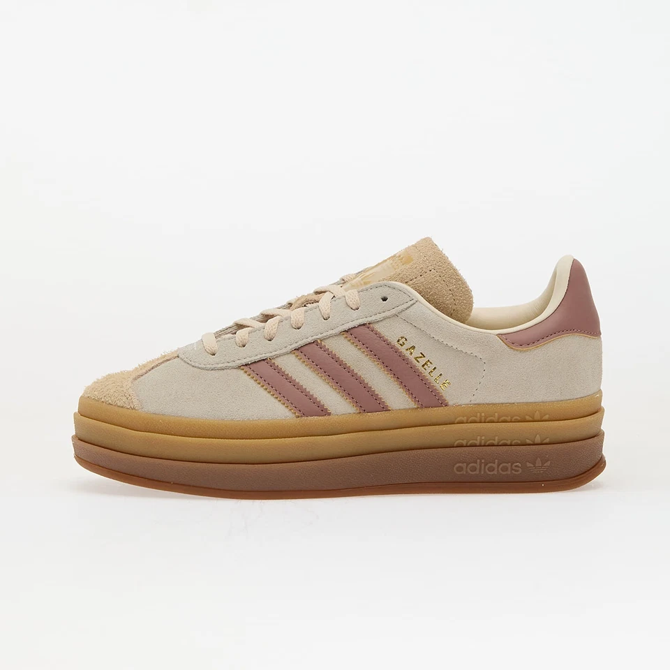 W Adidas Originales Gazelle Negrita Crema Blanco Cálido Arcilla JS3893 Zapatos Tenis Foto 2 de 4