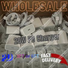Upgrade 20W Fast Charger Block Type C Cable For iPhone 14 13 12 11 Pro Max 8 Lot