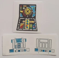 Vintage Star Wars Tie Fighter Control Panel Replacement Toy Sticker Peel & Stick