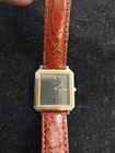 Vintage Seiko Lassale Quartz 6020-5069 Two Tone Square Tank Watch - Working