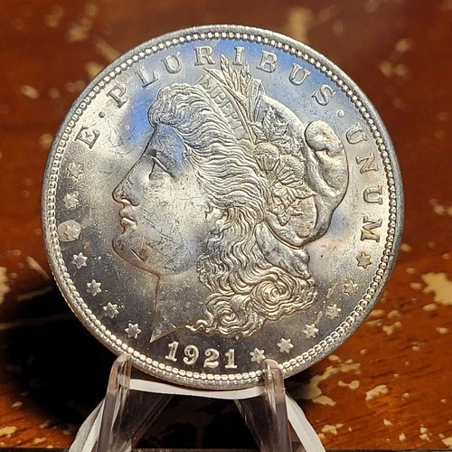 1921 P MORGAN SILVER DOLLAR 90% Silver SHARP BU UNCIRCULATED COIN