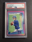2025  Donruss Rated Rookie Jaxson Dart #400 Optic Preview Pink Prizm  PSA 7 +1