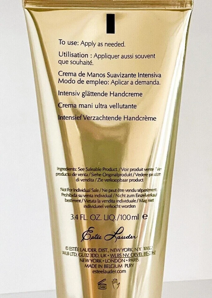 Crema de manos suavizante intensiva Estee Lauder Re-Nutriv 100 ml 3,4 oz sellada Foto 3 de 3