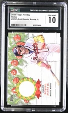 Topps 2022 Holiday #WRC-RAJ Ronald Acuna Jr. Relics CGC 10