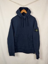 Stone Island Black Logo Patch Hoodie