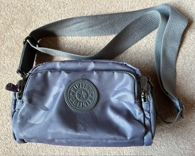 Kipling kleine Umhängetasche Handtasche grau 27 x 17 x 10 Live Light