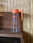 Vintage  1960s Orange TANG Atomic Starburst  1 qt Pitcher Anchor Hocking logo