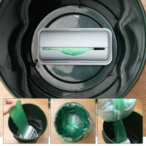 Wall Mounted Trash Bag Holder Plastic Drill Free Garbage Bag Dispenser For Home - Picture 12 of 21