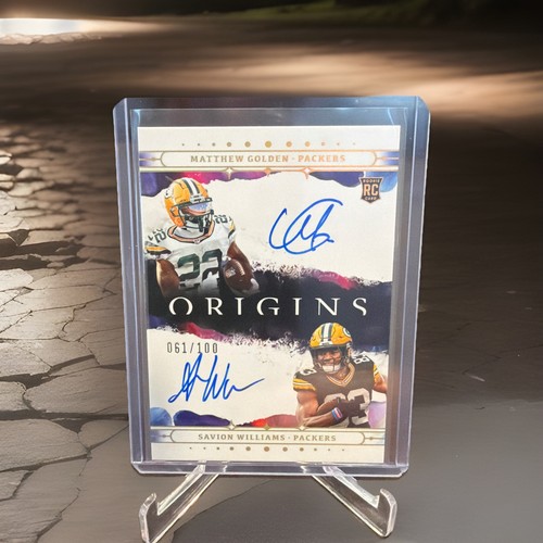 Savion Williams / Matthew Golden #6 2025 Panini Origins Dual Rookie Autograph card
