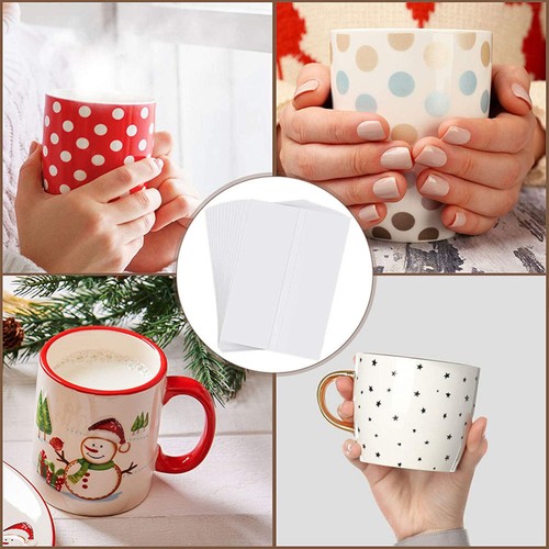 20 Pcs Blank Mugs Shrink Film Cup Wraps for Tumblers Heat Transfer Sublimation - Picture 11 of 12