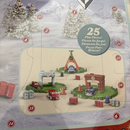 New Disney Pixar Cars Retro Reimagined Cars Mini Racers Advent Calendar - Picture 3 of 5