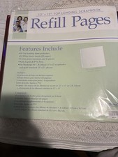 C.R. Gibson Sealed Markings Top Loading Scrapbook Refill 10 Sheets, 12"x12"