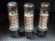 National Electronics 6CA7/EL34 set of 3 Old Stack German Power Tubes